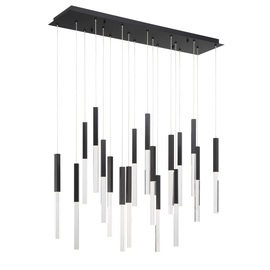 Eurofase Lighting Benicio 18 Light 42" Wide 3000K LED Linear Crystal Pendant