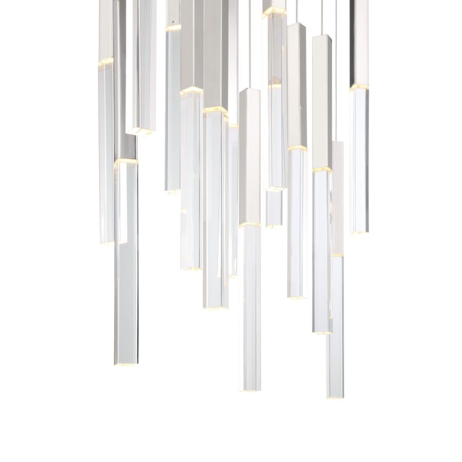 Eurofase Lighting Benicio 18 Light 42" Wide 3000K LED Linear Crystal Pendant