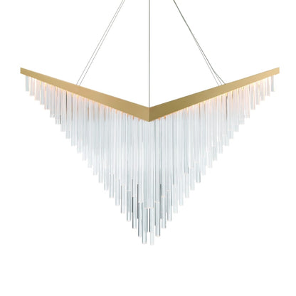 Eurofase Lighting Vivien 60" Wide LED Abstract Linear Chandelier