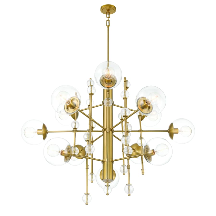 Eurofase Lighting Traiton 12 Light 48" Wide Abstract Chandelier