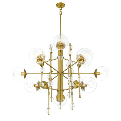 Eurofase Lighting Traiton 12 Light 48" Wide Abstract Chandelier