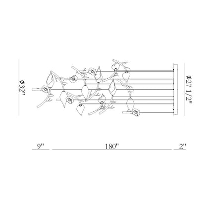 Eurofase Lighting Matera 32" Wide LED Abstract Chandelier