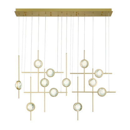 Eurofase Lighting Barletta 55" Wide LED Abstract Chandelier