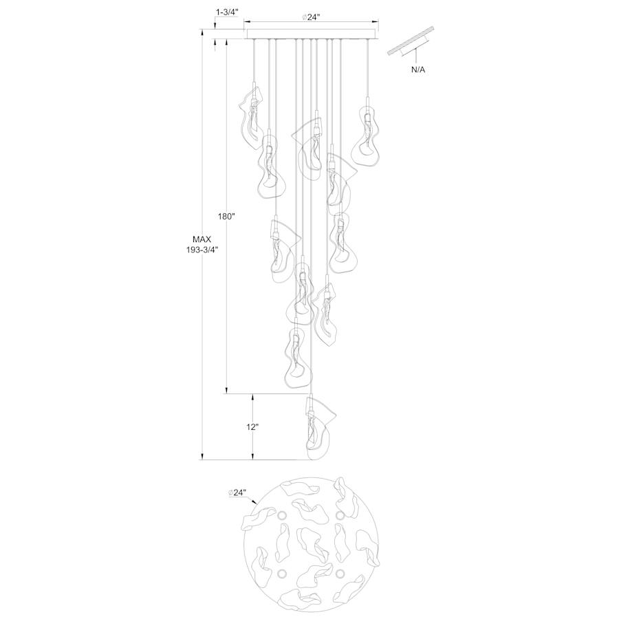 Eurofase Lighting Norah 24" Wide LED Chandelier
