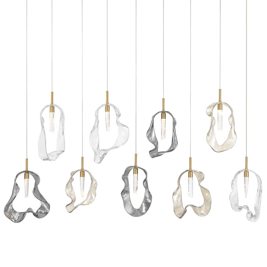 Eurofase Lighting Norah 51" Wide Crystal Linear Chandelier