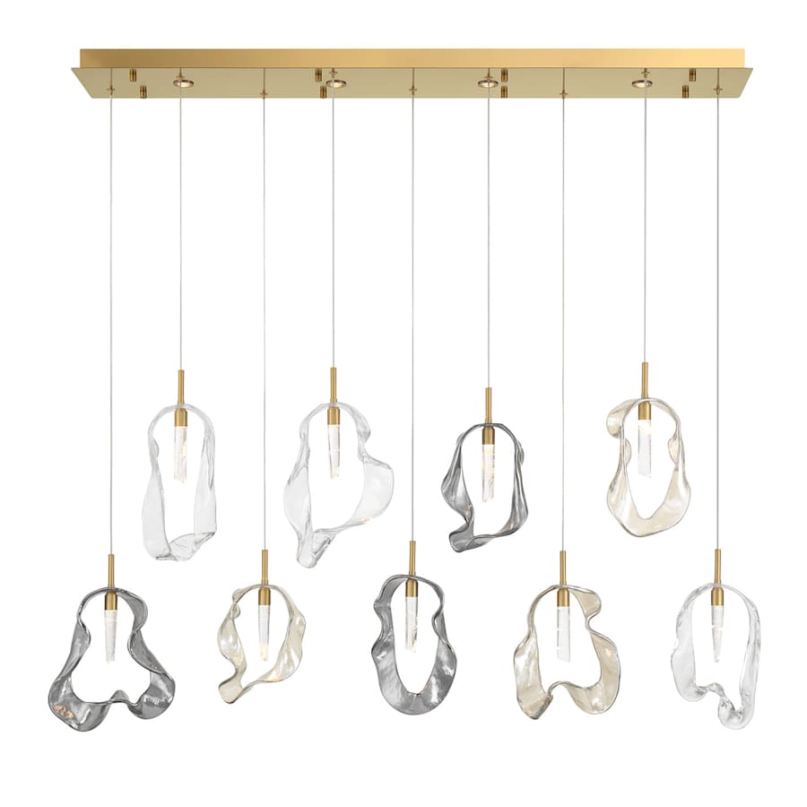 Eurofase Lighting Norah 51" Wide Crystal Linear Chandelier