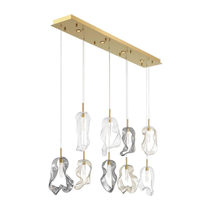 Eurofase Lighting Norah 51" Wide Crystal Linear Chandelier