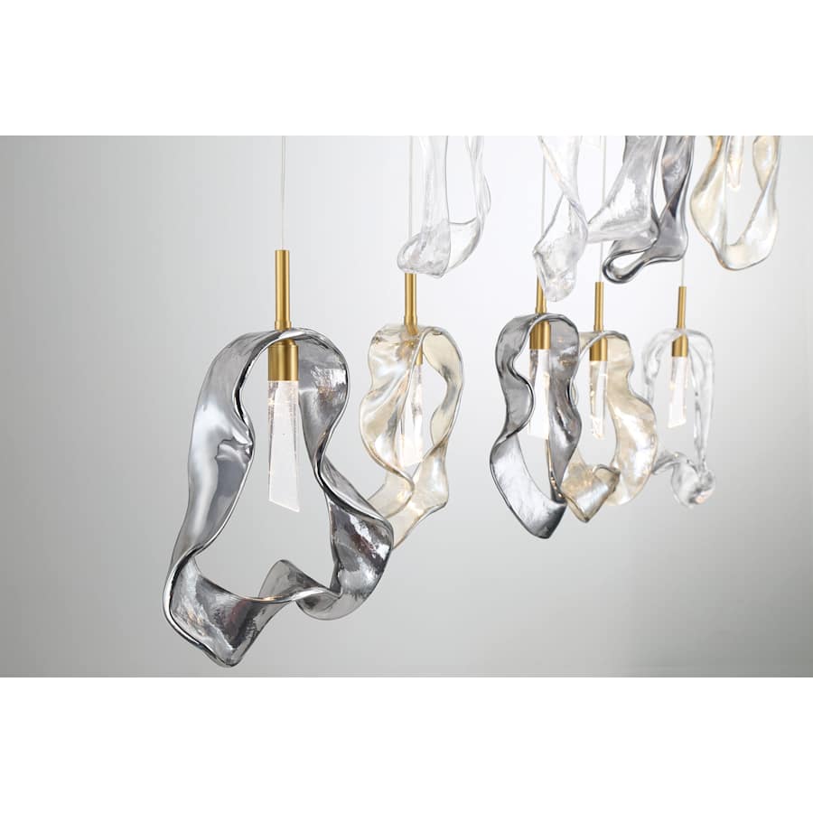 Eurofase Lighting Norah 51" Wide Crystal Linear Chandelier