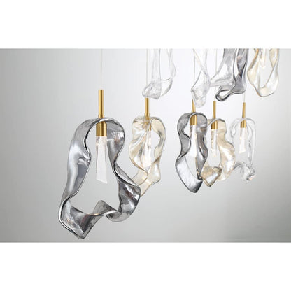 Eurofase Lighting Norah 51" Wide Crystal Linear Chandelier