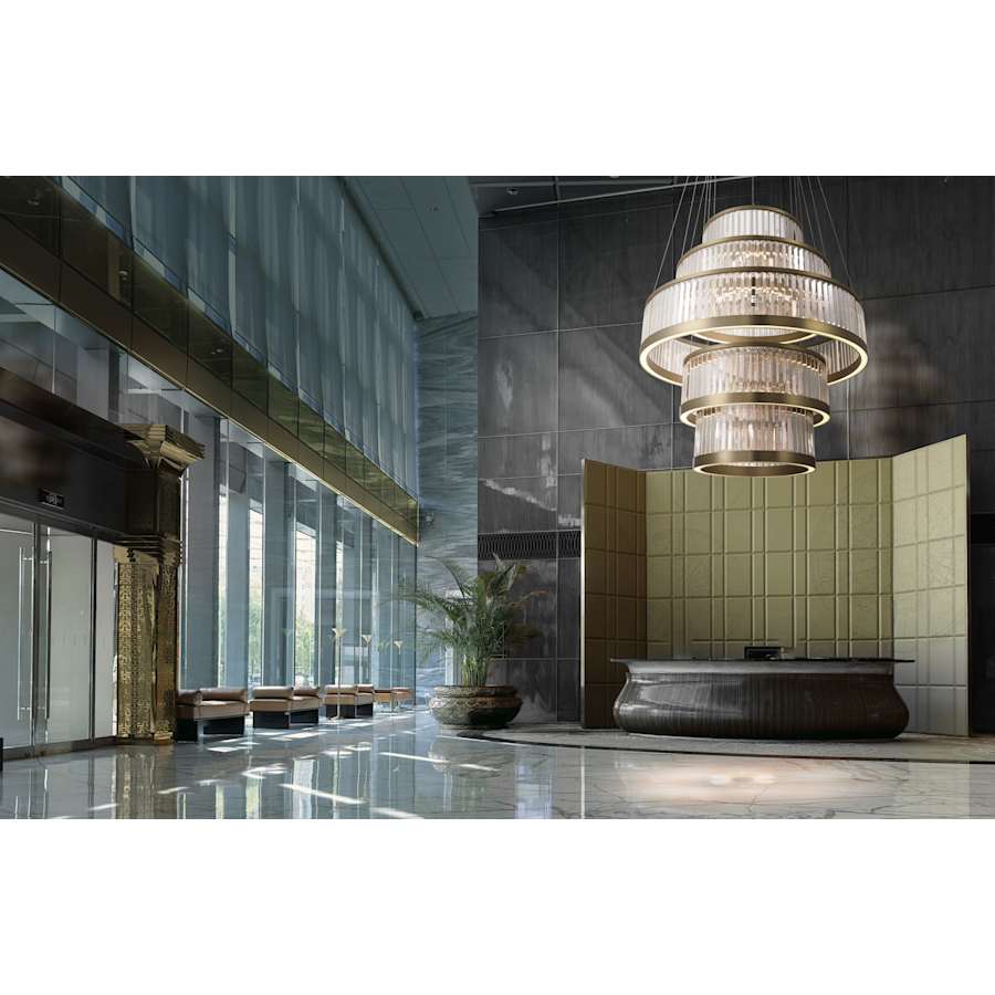 Eurofase Lighting Empra 5 Light 48" Wide LED Ring Chandelier