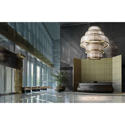 Eurofase Lighting Empra 5 Light 48" Wide LED Ring Chandelier