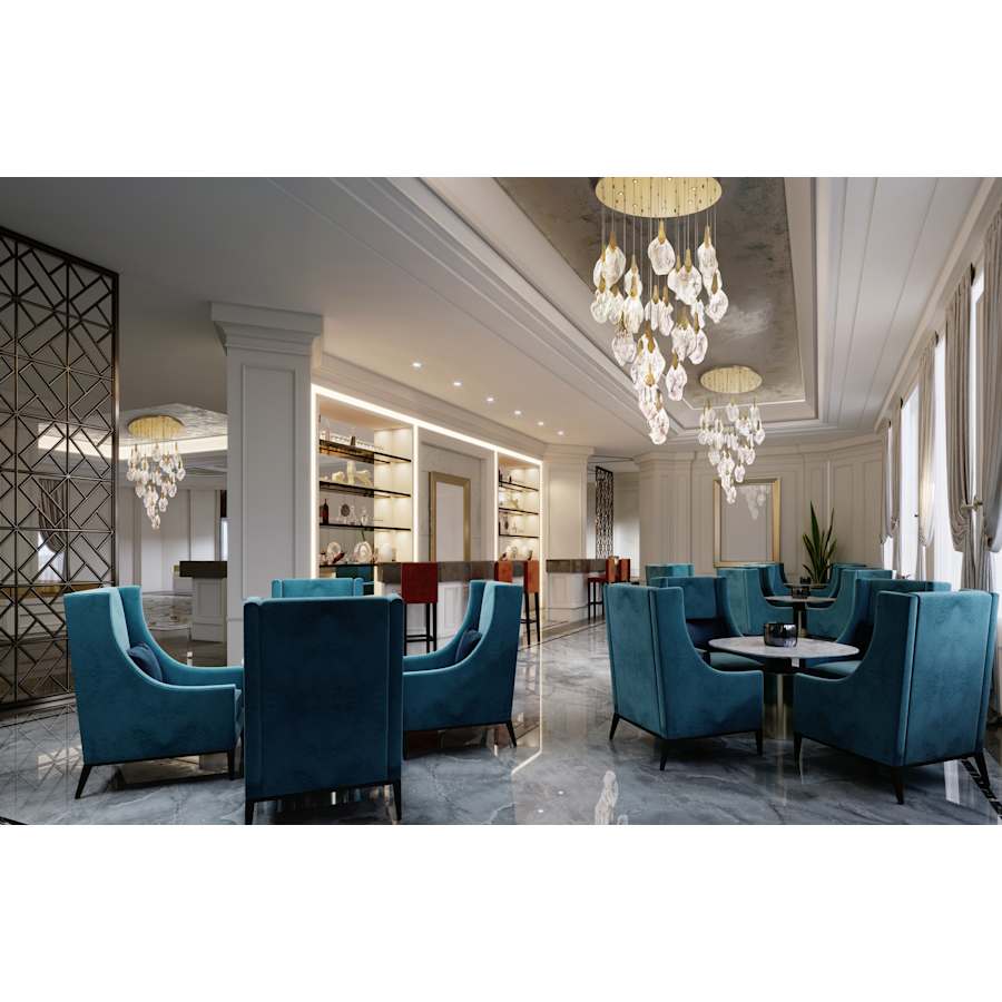 Eurofase Lighting Jateo 33 Light 40" Wide LED Waterfall Chandelier