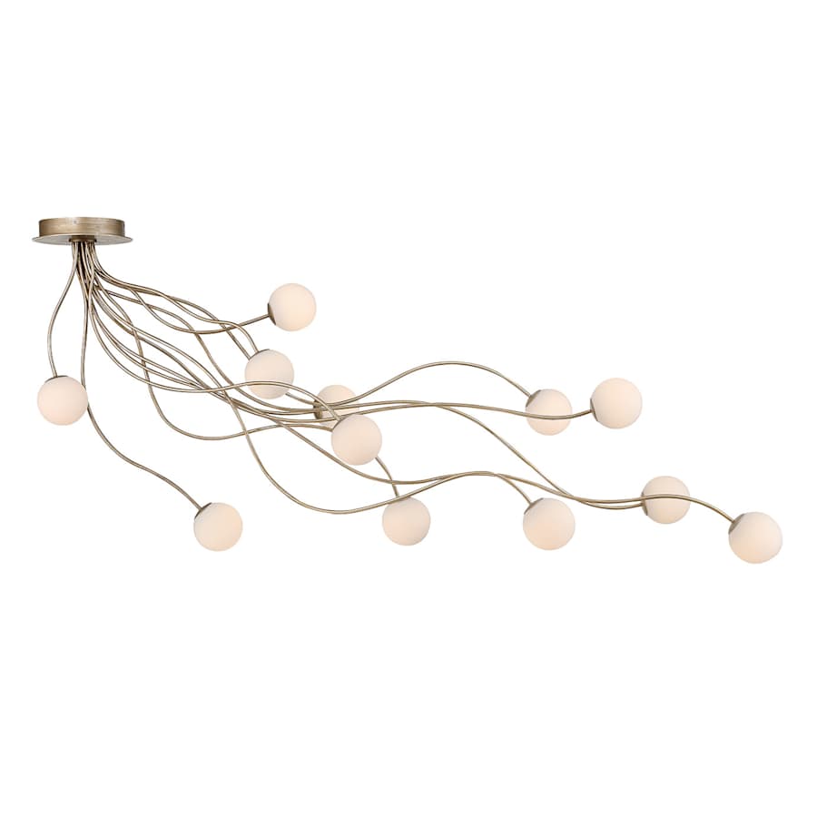 Eurofase Lighting Athena 12 Light 59" Wide LED Semi-Flush Globe Ceiling Fixture