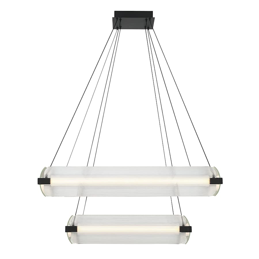 Eurofase Lighting Neoness 8 Light 35" Wide LED Square Chandelier