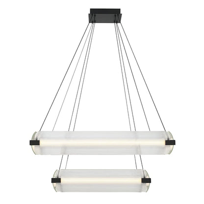 Eurofase Lighting Neoness 8 Light 35" Wide LED Square Chandelier