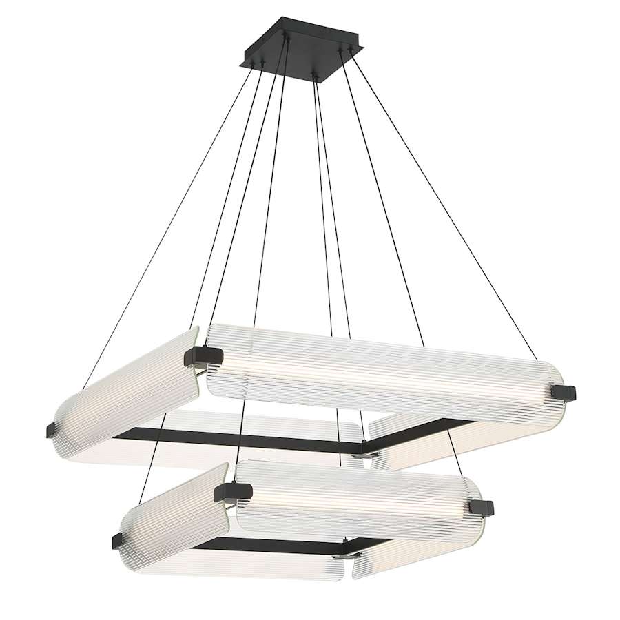 Eurofase Lighting Neoness 8 Light 35" Wide LED Square Chandelier