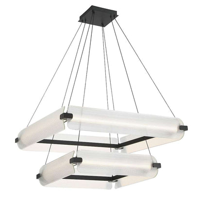 Eurofase Lighting Neoness 8 Light 35" Wide LED Square Chandelier