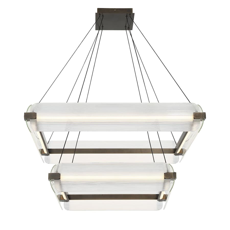 Eurofase Lighting Neoness 8 Light 35" Wide LED Square Chandelier