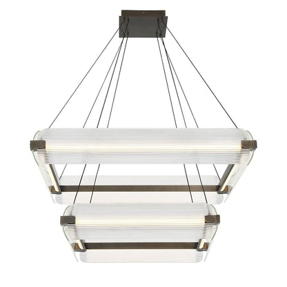 Eurofase Lighting Neoness 8 Light 35" Wide LED Square Chandelier