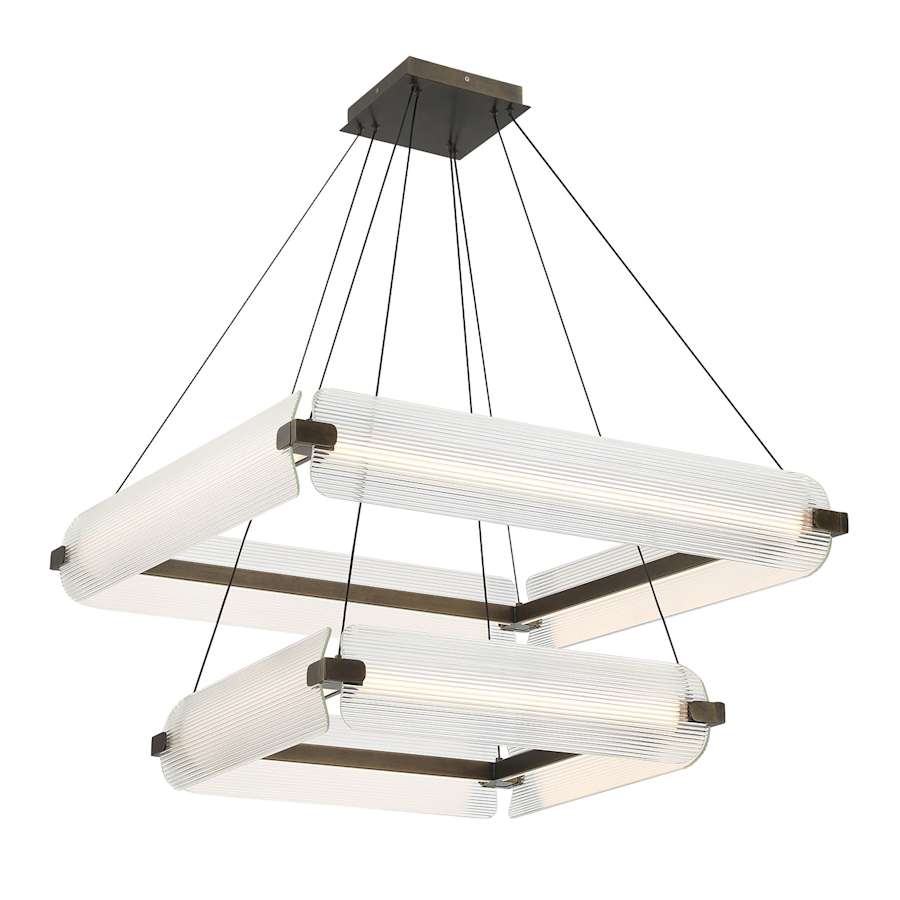 Eurofase Lighting Neoness 8 Light 35" Wide LED Square Chandelier