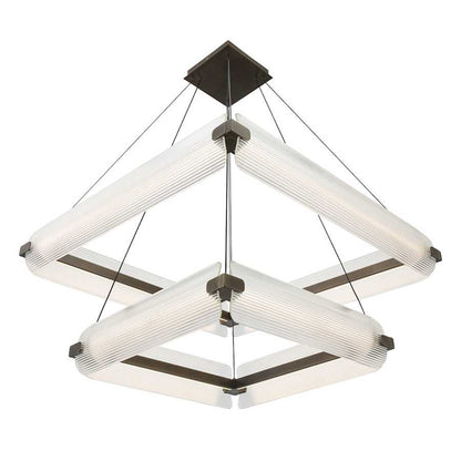 Eurofase Lighting Neoness 8 Light 35" Wide LED Square Chandelier