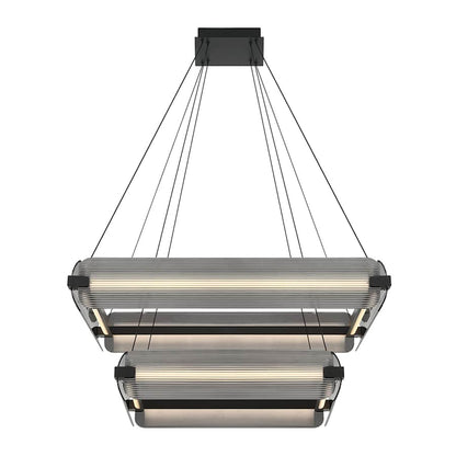 Eurofase Lighting Neoness 8 Light 35" Wide LED Square Chandelier