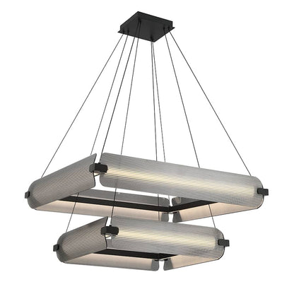 Eurofase Lighting Neoness 8 Light 35" Wide LED Square Chandelier