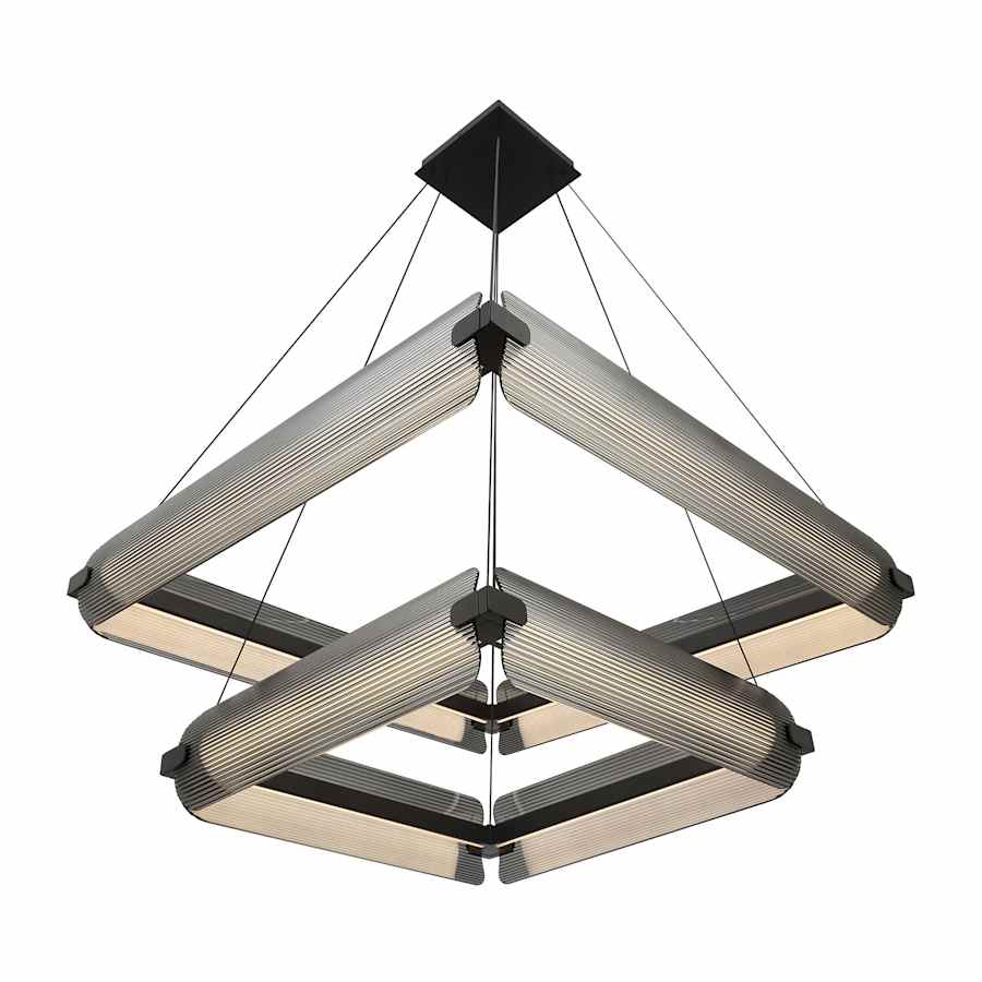Eurofase Lighting Neoness 8 Light 35" Wide LED Square Chandelier