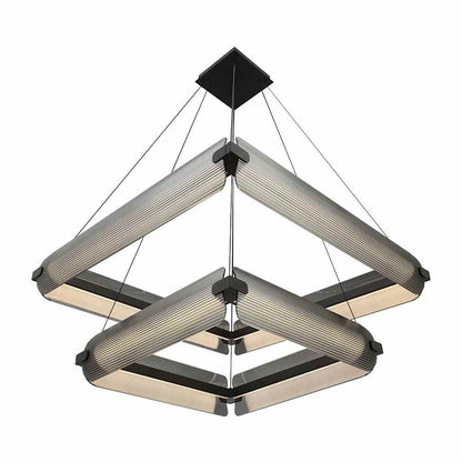 Eurofase Lighting Neoness 8 Light 35" Wide LED Square Chandelier