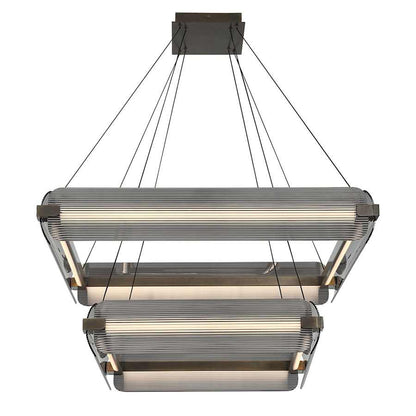 Eurofase Lighting Neoness 8 Light 35" Wide LED Square Chandelier