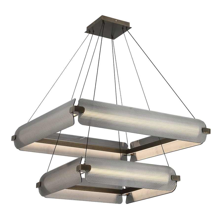 Eurofase Lighting Neoness 8 Light 35" Wide LED Square Chandelier