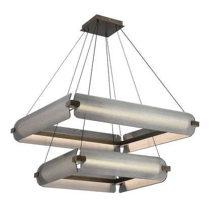 Eurofase Lighting Neoness 8 Light 35" Wide LED Square Chandelier