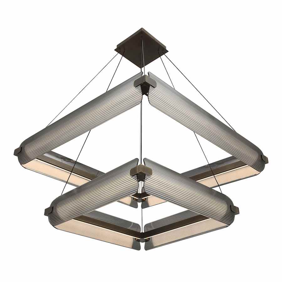 Eurofase Lighting Neoness 8 Light 35" Wide LED Square Chandelier
