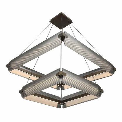 Eurofase Lighting Neoness 8 Light 35" Wide LED Square Chandelier