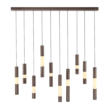 Eurofase Lighting Ronda 10 Light 50" Wide LED Linear Chandelier