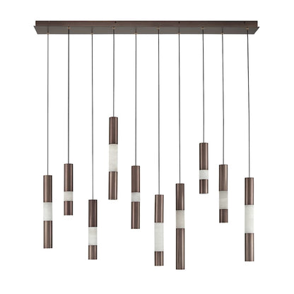 Eurofase Lighting Ronda 10 Light 50" Wide LED Linear Chandelier