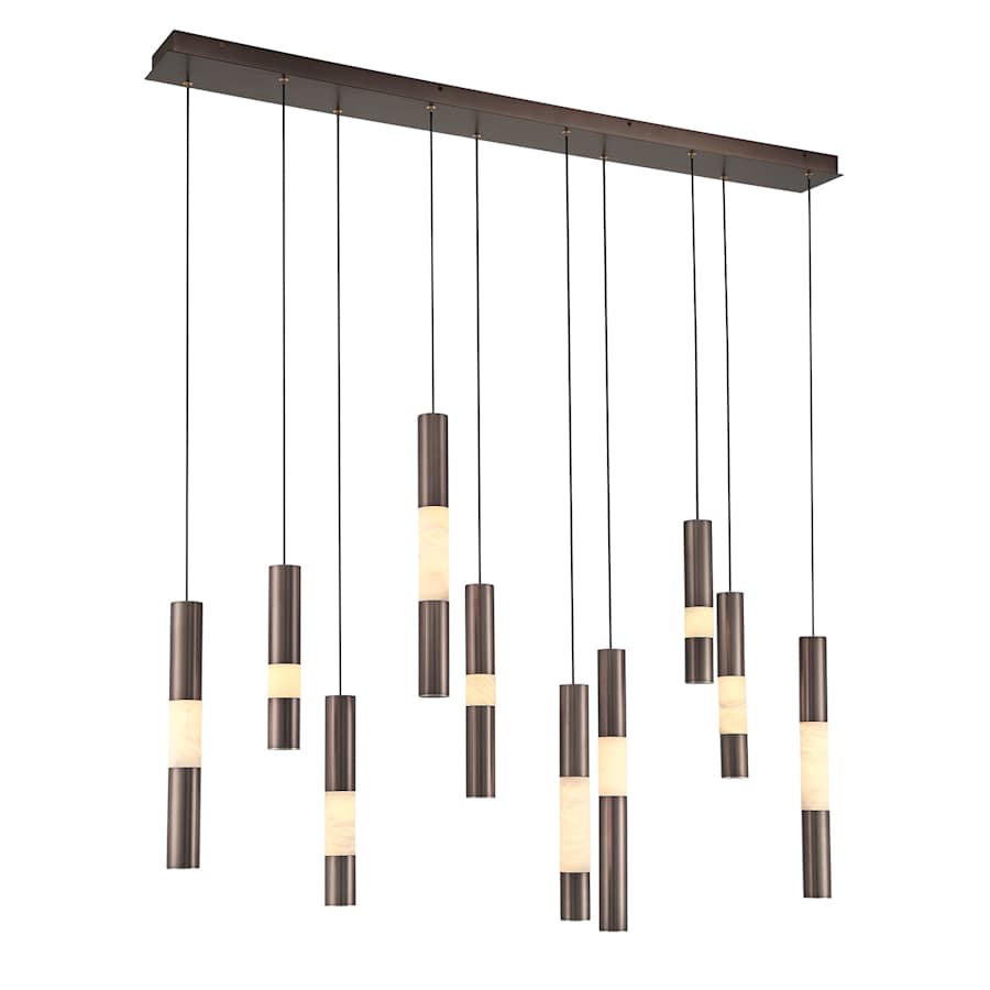 Eurofase Lighting Ronda 10 Light 50" Wide LED Linear Chandelier