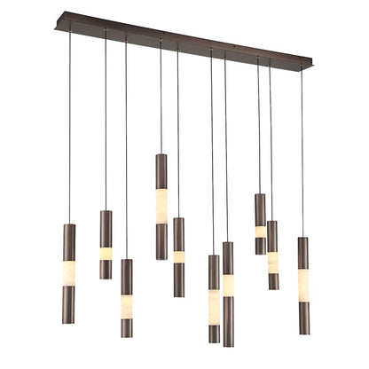 Eurofase Lighting Ronda 10 Light 50" Wide LED Linear Chandelier