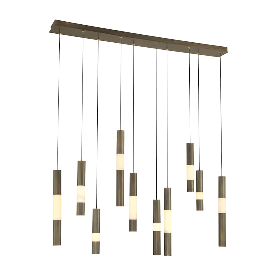 Eurofase Lighting Ronda 10 Light 50" Wide LED Linear Chandelier