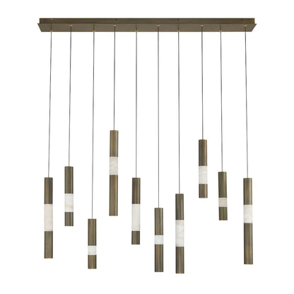 Eurofase Lighting Ronda 10 Light 50" Wide LED Linear Chandelier