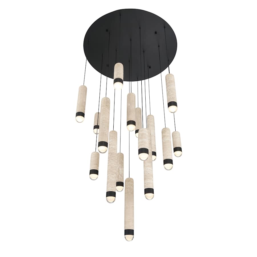 Eurofase Lighting Cambre 16 Light 32" Wide LED Waterfall Chandelier
