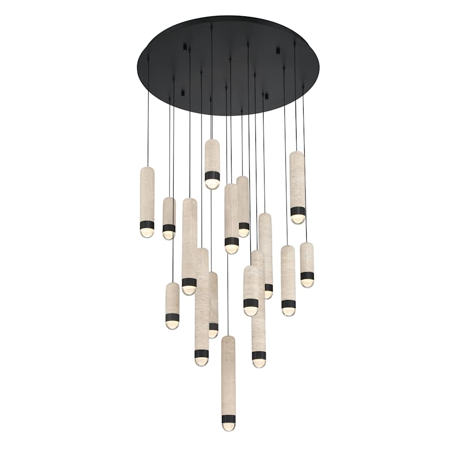 Eurofase Lighting Cambre 16 Light 32" Wide LED Waterfall Chandelier