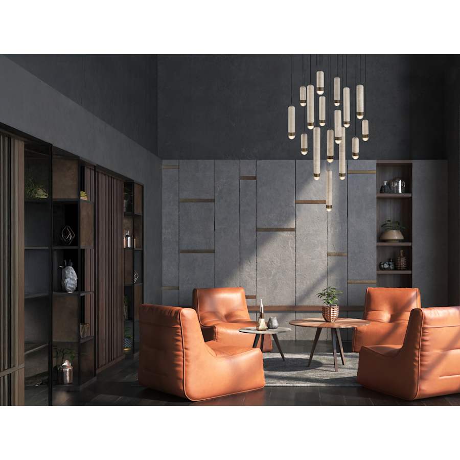 Eurofase Lighting Cambre 16 Light 32" Wide LED Waterfall Chandelier