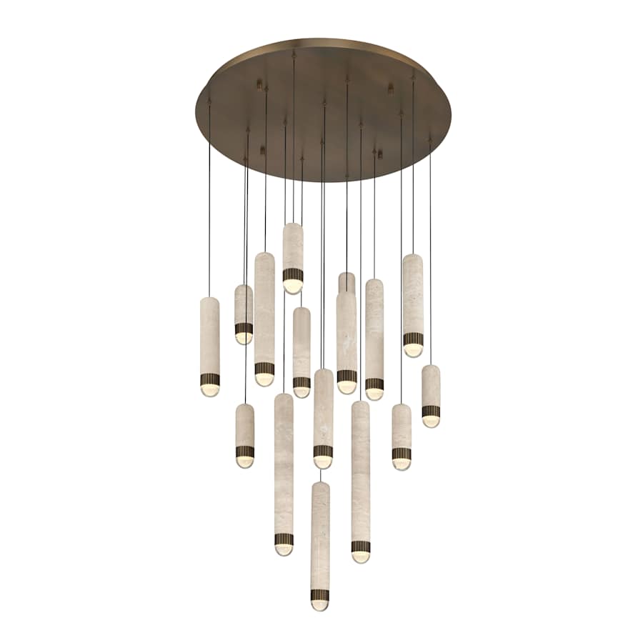 Eurofase Lighting Cambre 16 Light 32" Wide LED Waterfall Chandelier