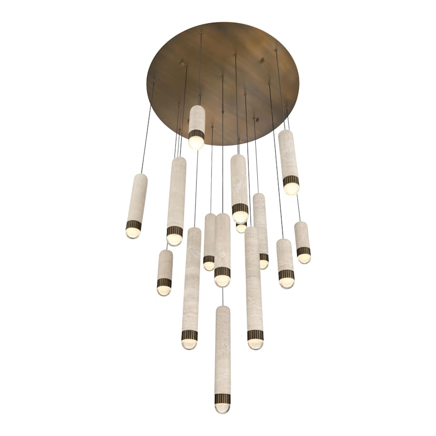 Eurofase Lighting Cambre 16 Light 32" Wide LED Waterfall Chandelier