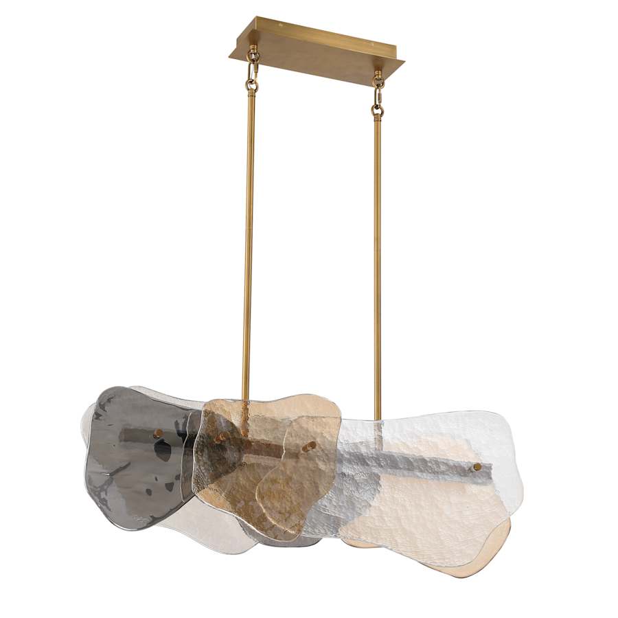 Eurofase Lighting Grotto 8" Wide LED Linear Chandelier