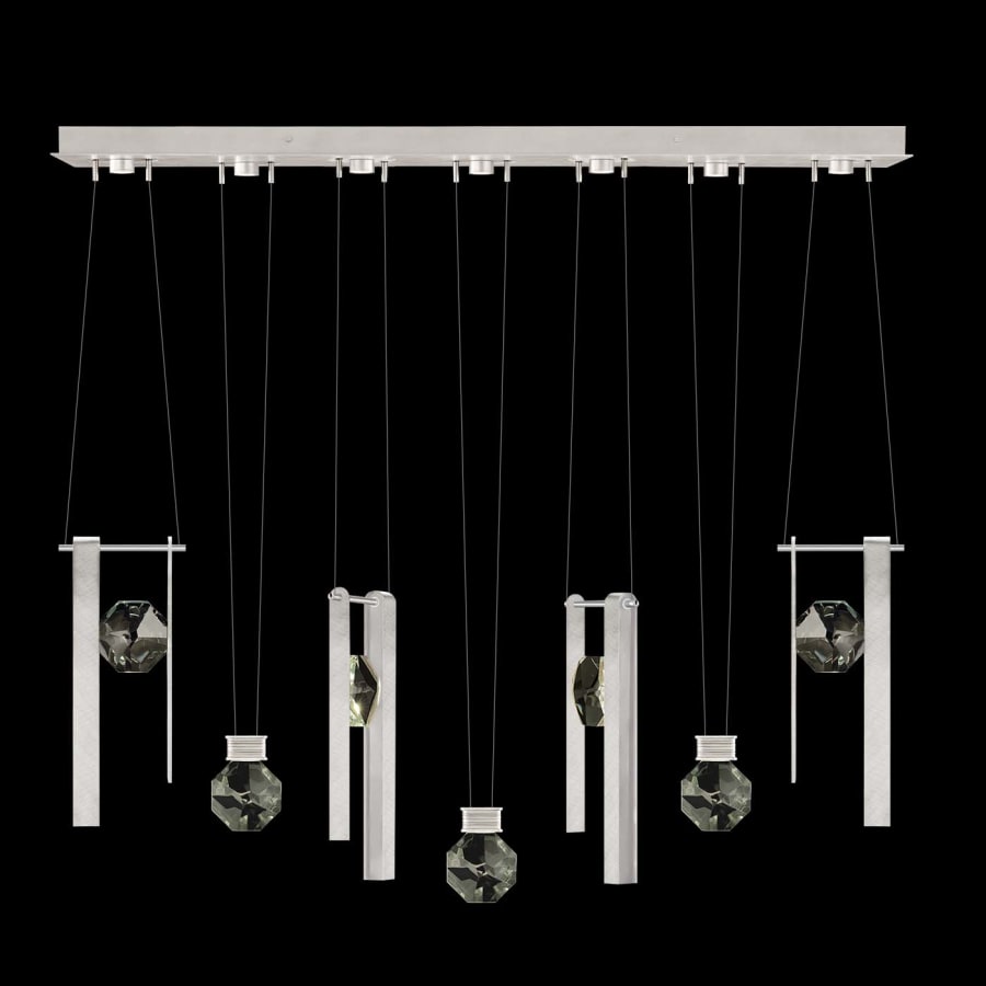 Fine Art Handcrafted Lighting ARIA 14 Light 60" Wide LED Linear Pendant with Shades