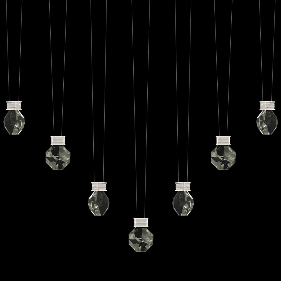 Fine Art Handcrafted Lighting ARIA 14 Light 60" Wide LED Crystal Linear Pendant
