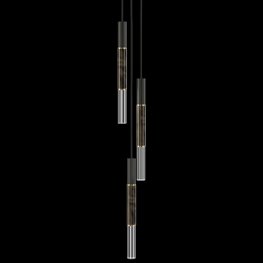 Fine Art Handcrafted Lighting Antonia 9" Wide LED Multi Light Pendant