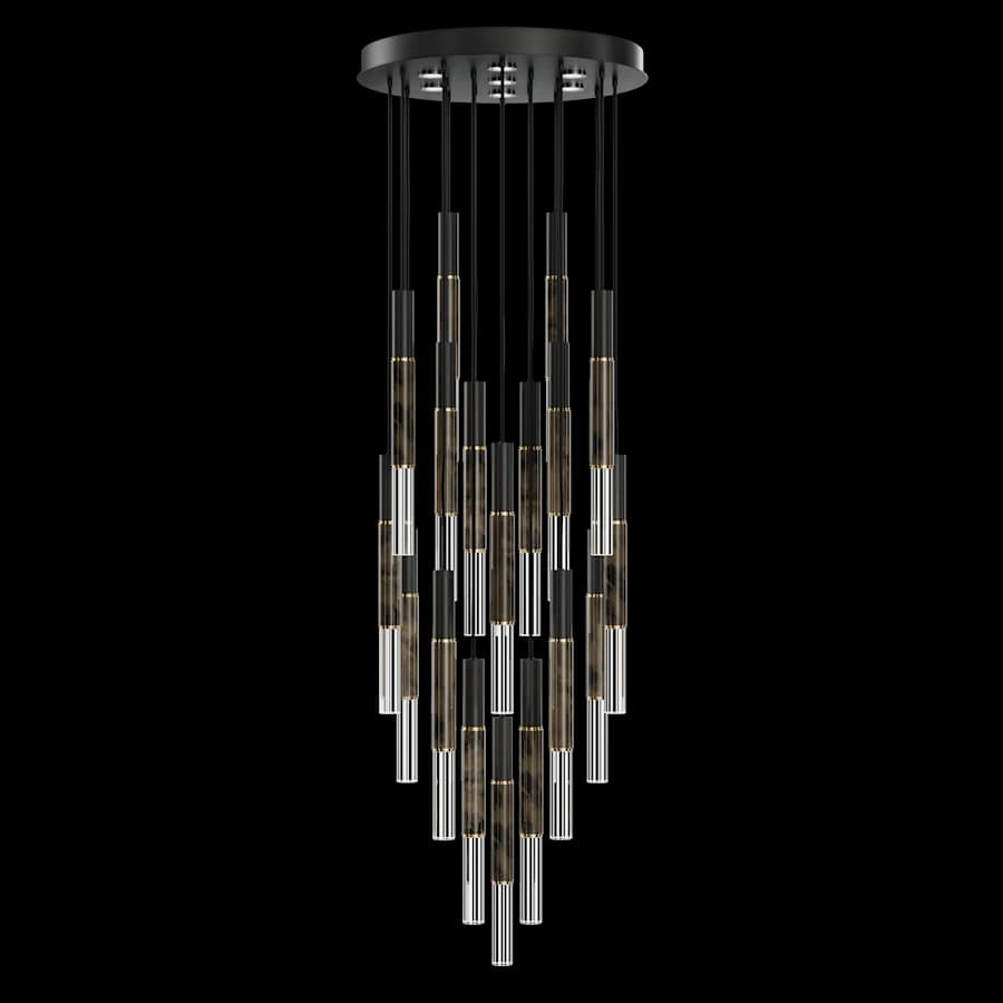 Fine Art Handcrafted Lighting Antonia 7 Light 31" Wide LED Multi Light Pendant